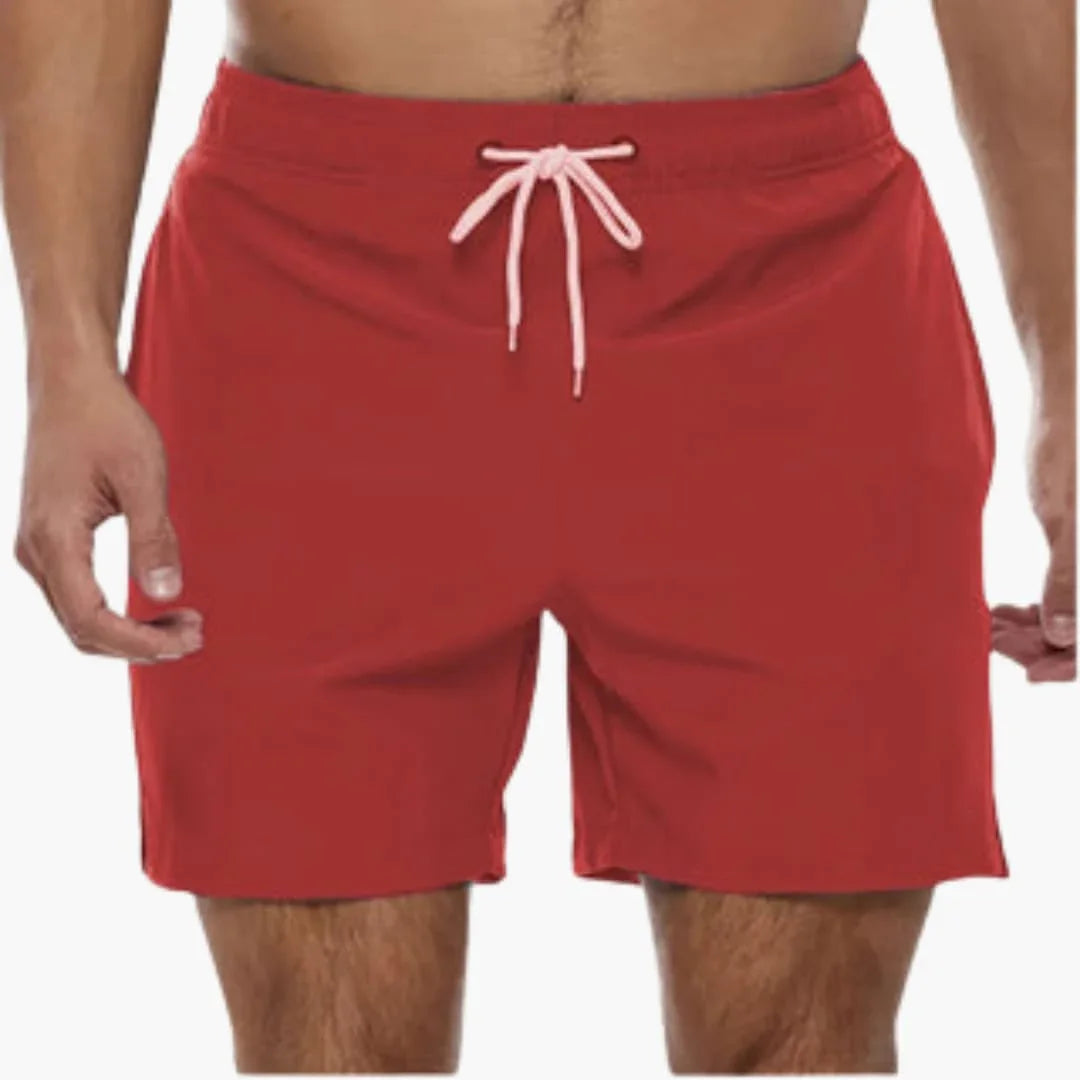 Strand Badeshorts mit Elastikbund für Herren