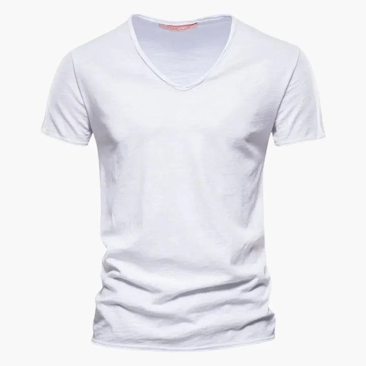 V-Ausschnitt Slim Fit T-Shirt für Herren