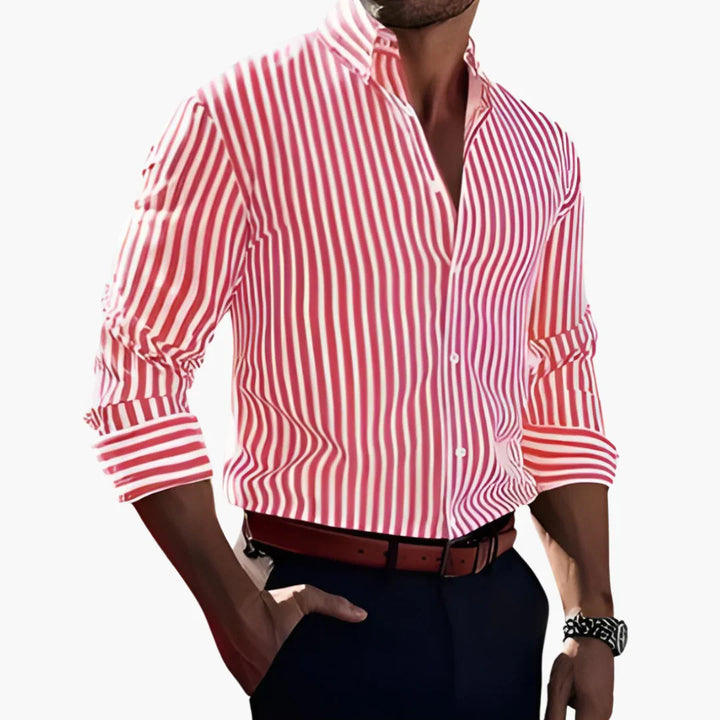 Gestreiftes Slim Fit Hemd für Herren