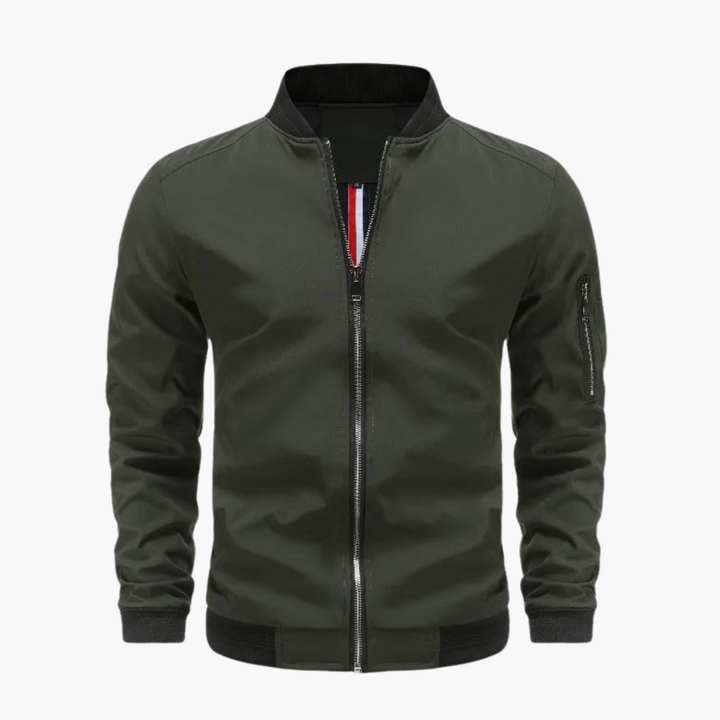 Herren Bomberjacke mit Reißverschluss und klassischem Schnitt