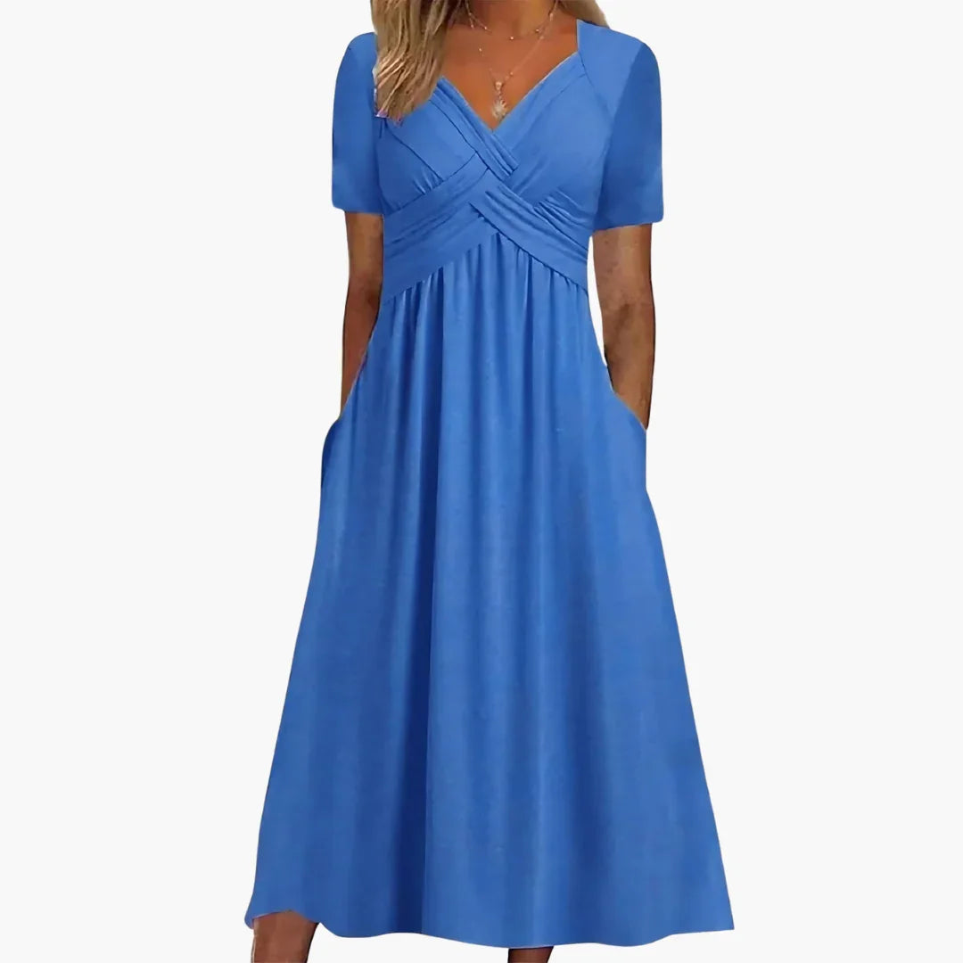 Figurfreundliches Midi Kleid für Damen