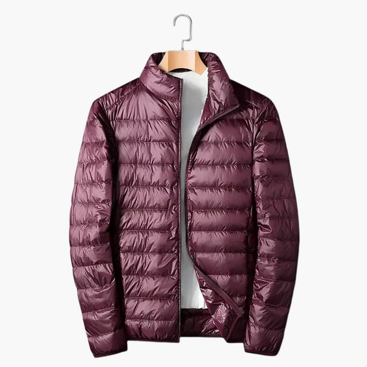 Herren Steppjacke mit Reißverschluss und Seitentaschen