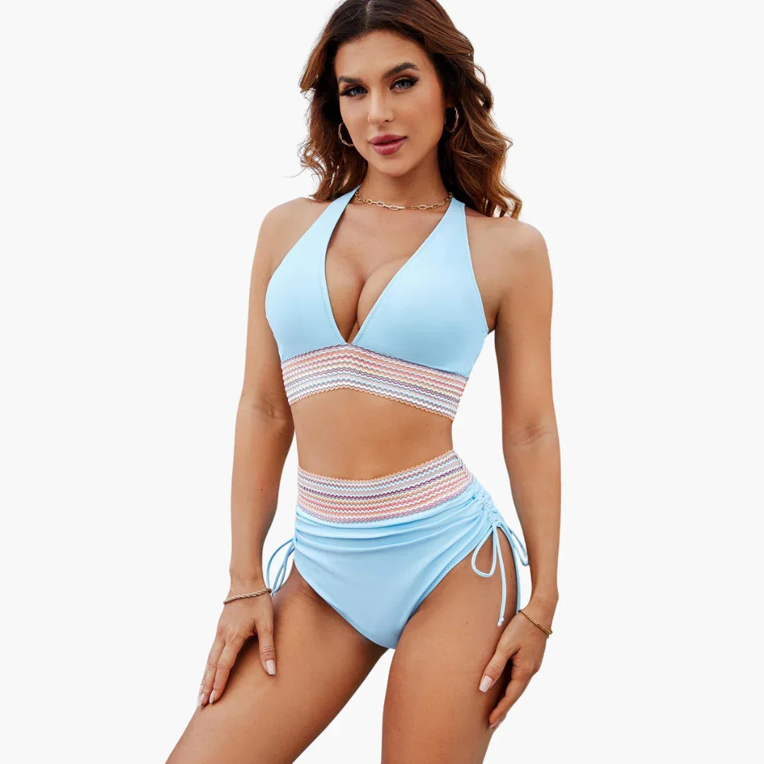 Bikini Zweiteilig Crop Stil für Damen