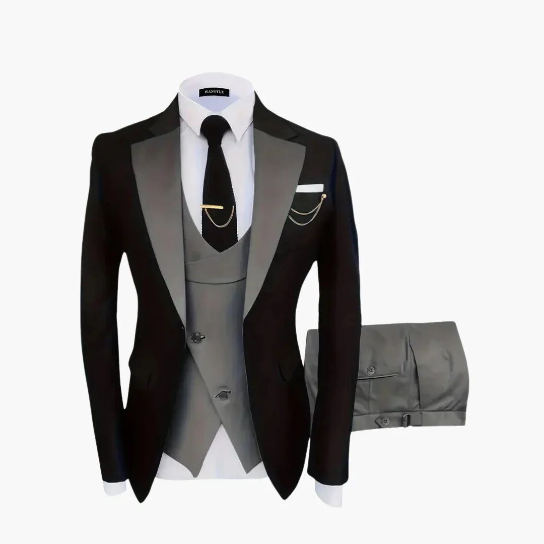 Slim Fit Anzug mit Weste für Herren