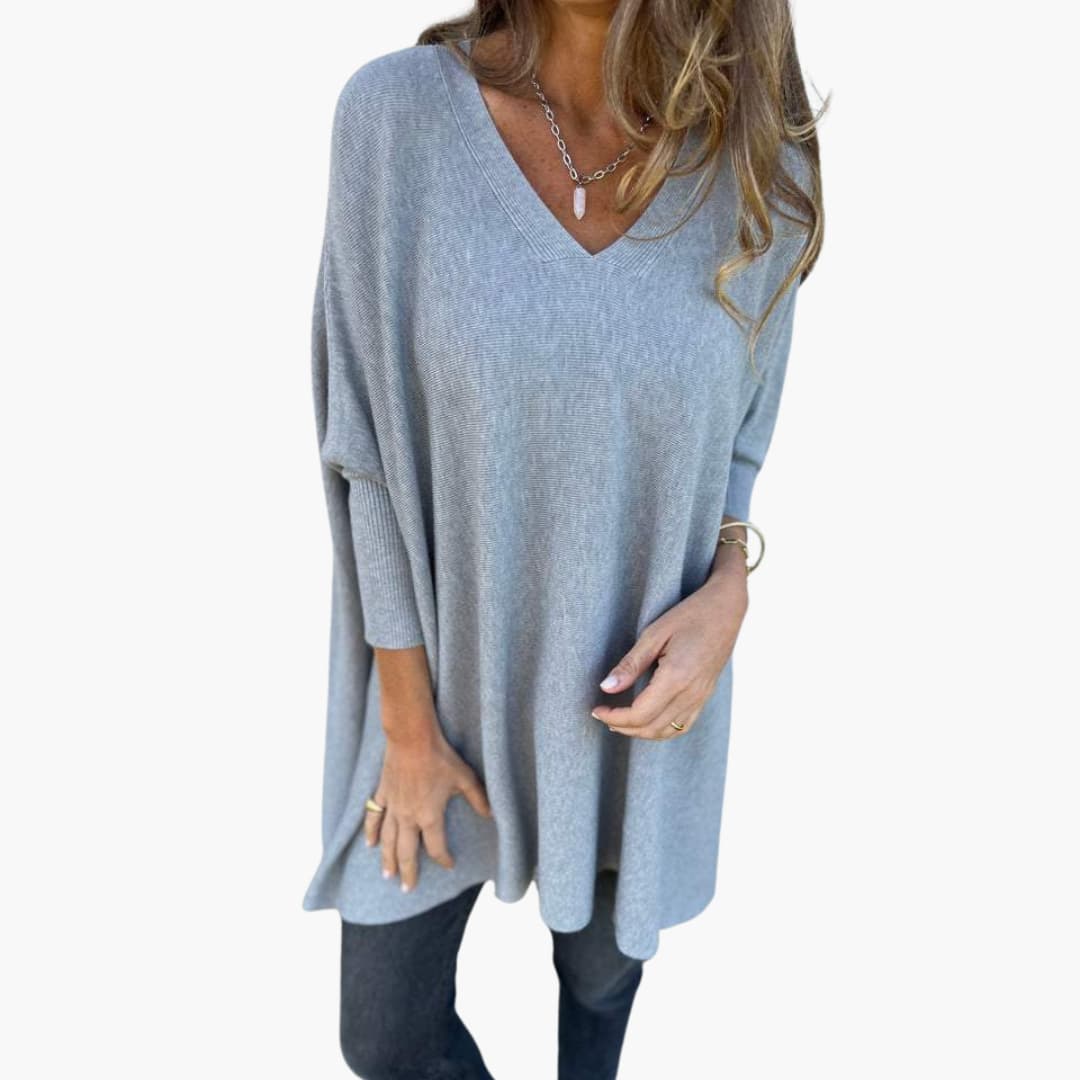 Marie | Bequemer Strickpullover mit V-Ausschnitt