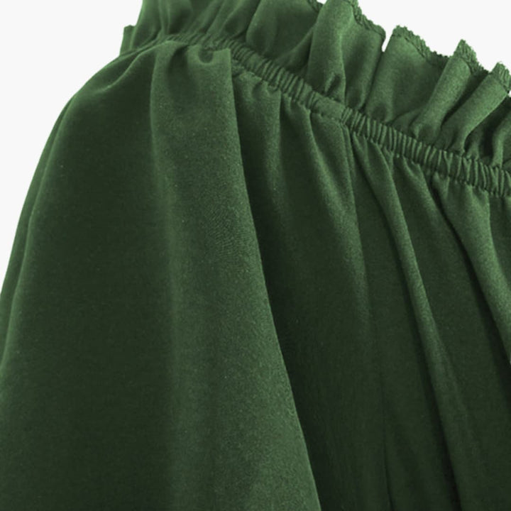 Damen Dirndl Kleid mit Puffärmeln und Rüschen | Oktoberfest 2025