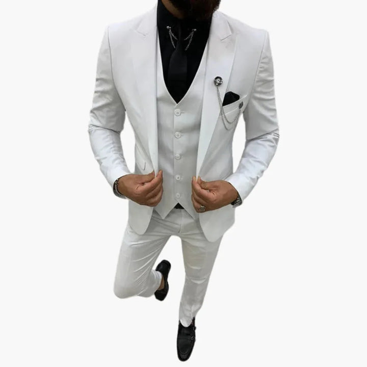 Slim Fit Abendanzug 3-teilig für Herren