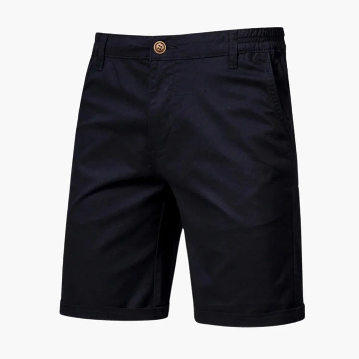 Bundfalten Shorts mit Umschlag für Herren