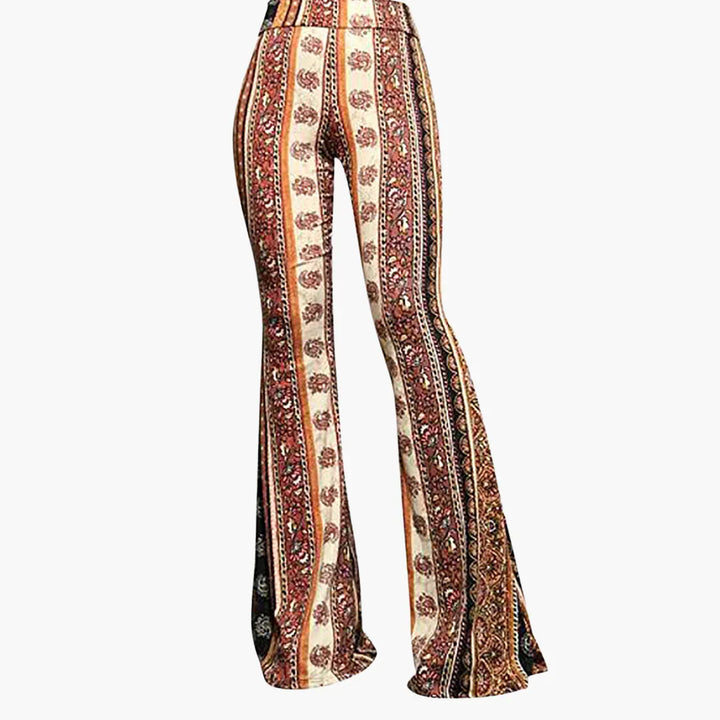 Leopardenmuster Bootcut Hose für Damen