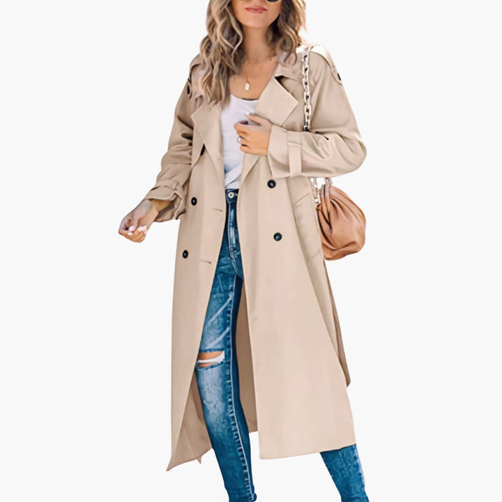 Damen Trenchcoat und Fronttaschen