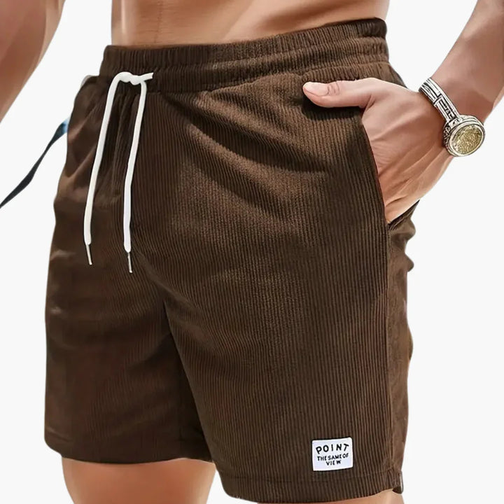 Kurze Cordhose mit Taschen für Herren