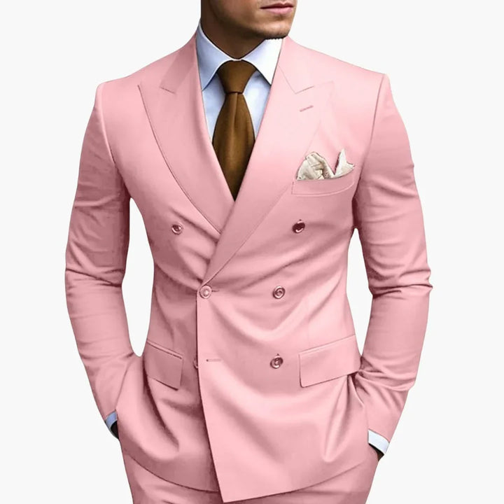 Doppelreihiger Slim Fit Anzug für Herren