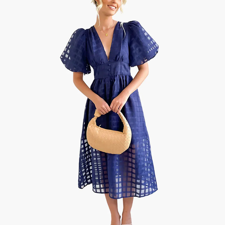 A Linie Midi Kleid für Damen - ModeMüller