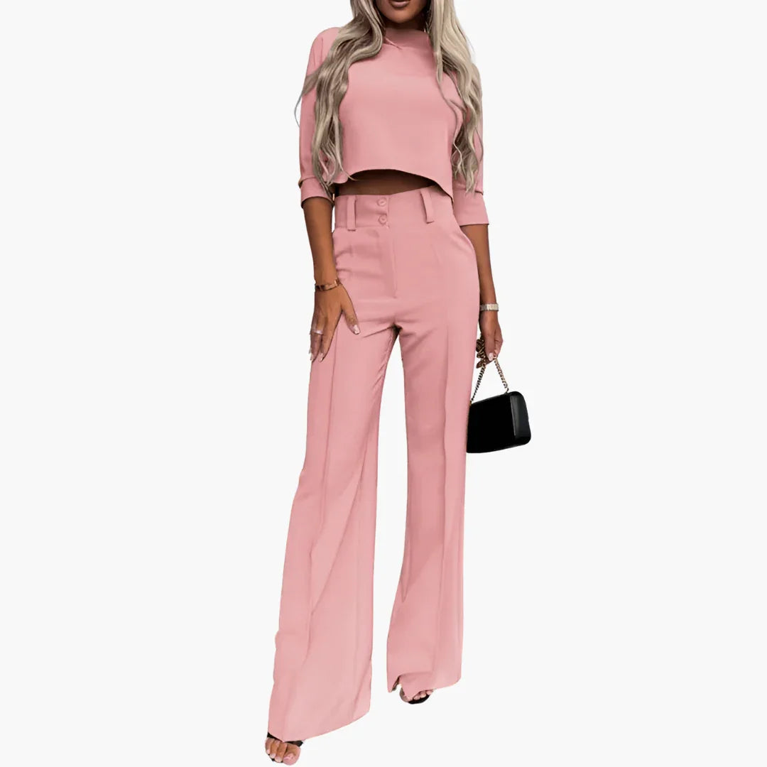 Crop Top Zweiteiler Set für Damen