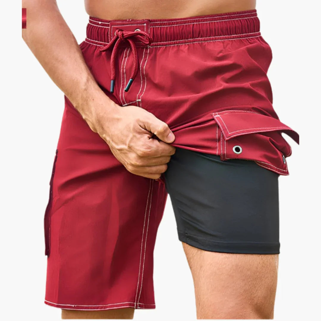 Schnelltrocknende Trainingsshorts mit Innenslip für Herren