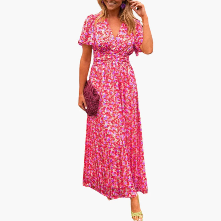 V-Ausschnitt Sommerkleid für Damen
