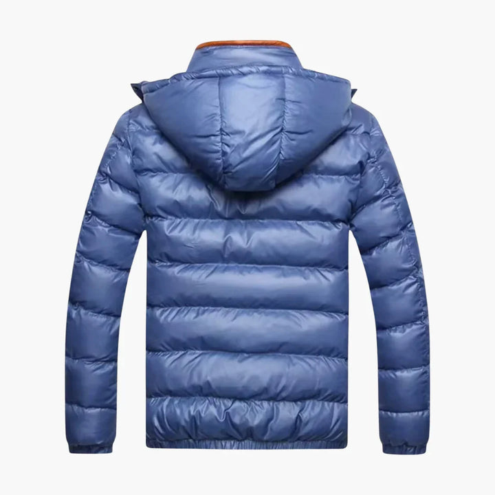 Herren-Daunenjacke mit Glanzeffekt