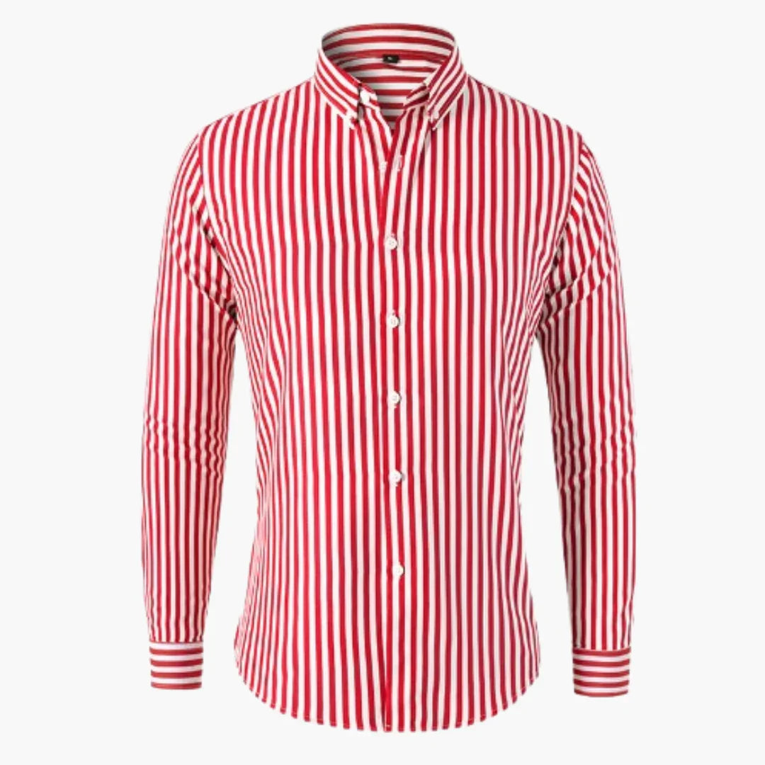 Gestreiftes Slim Fit Hemd für Herren