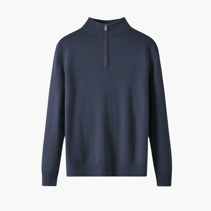 Halb Zip Strickpullover für Herren