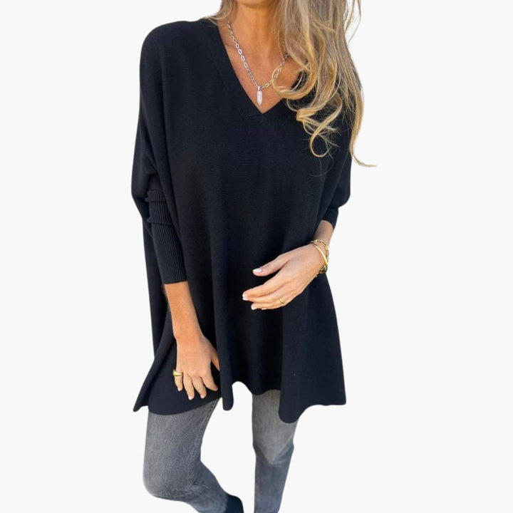 Marie | Bequemer Strickpullover mit V-Ausschnitt