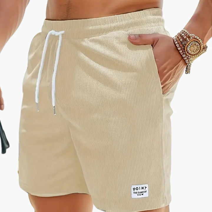 Kurze Cordhose mit Taschen für Herren