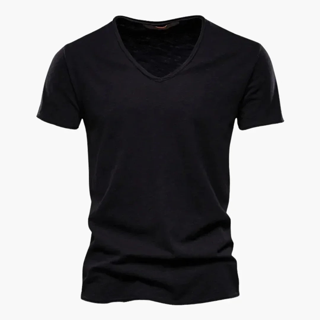 V-Ausschnitt Slim Fit T-Shirt für Herren