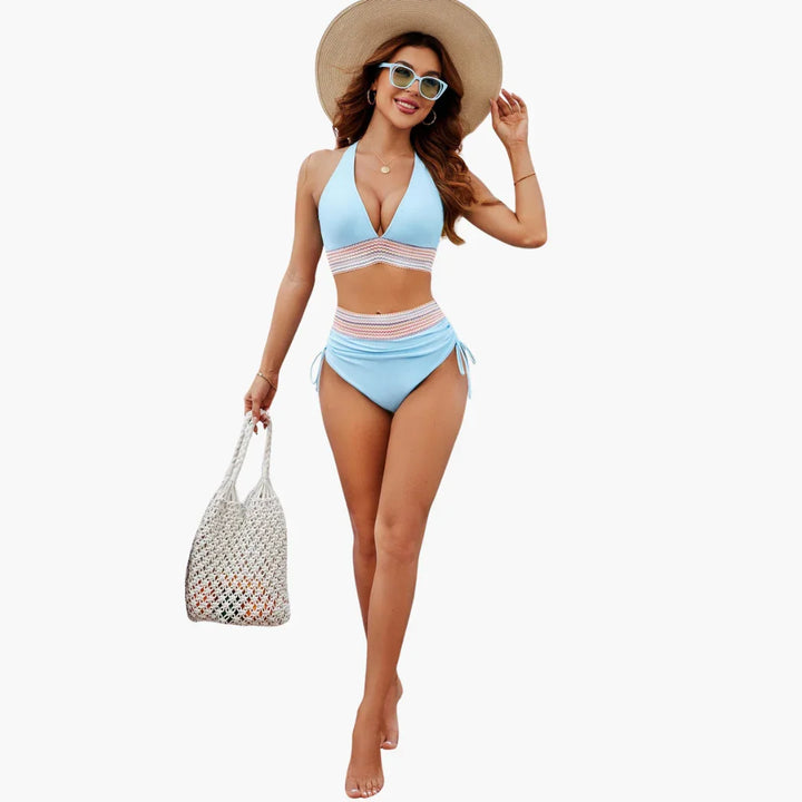 Bikini Zweiteilig Crop Stil für Damen