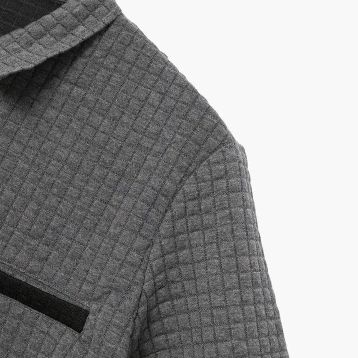 Texturiertes Slim Fit Polohemd für Herren