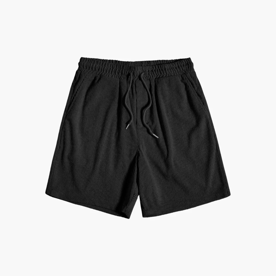 Cord-Shorts Set mit Kurzarmhemd für Herren