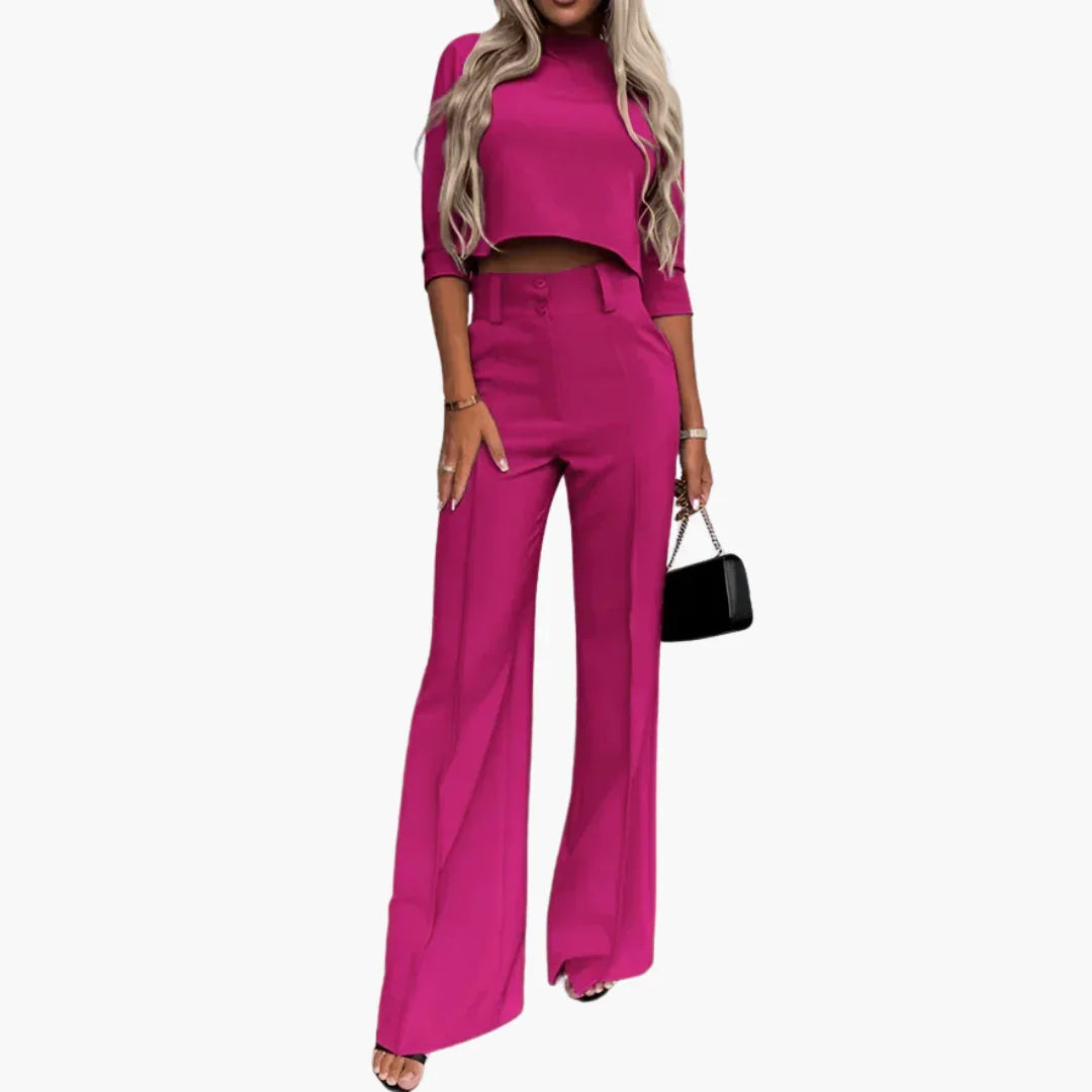 Crop Top Zweiteiler Set für Damen