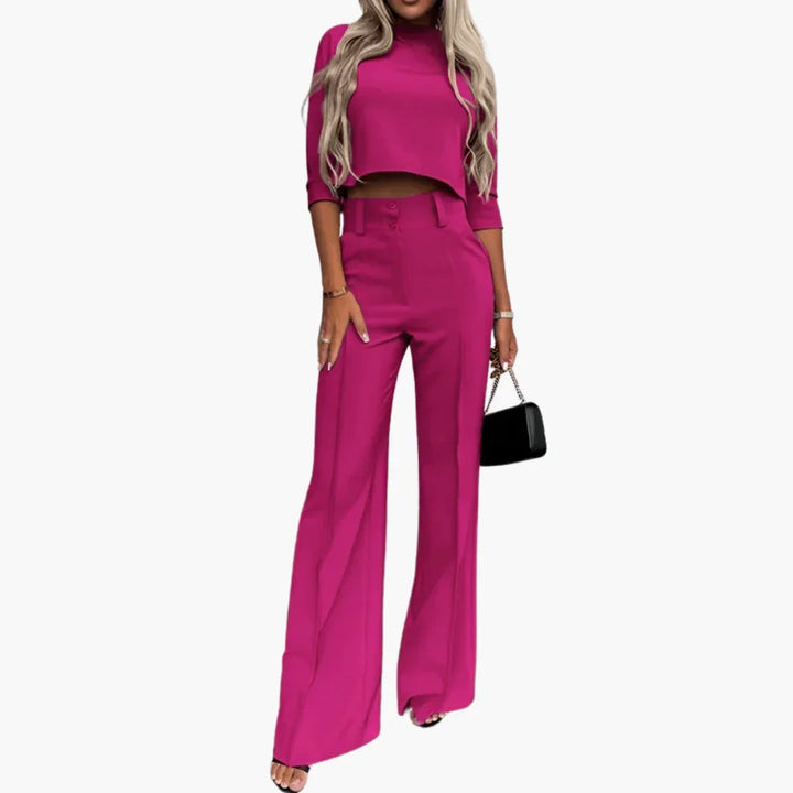 Crop Top Zweiteiler Set für Damen