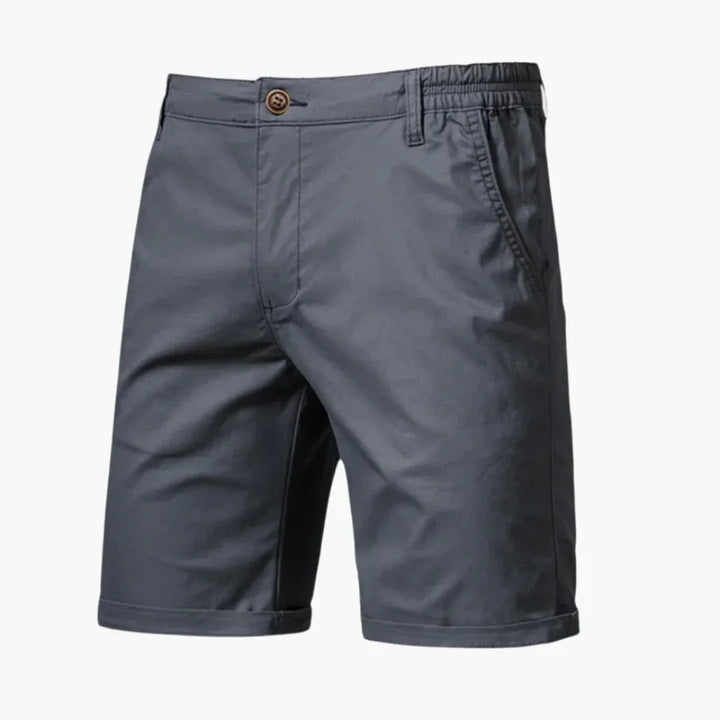 Bundfalten Shorts mit Umschlag für Herren