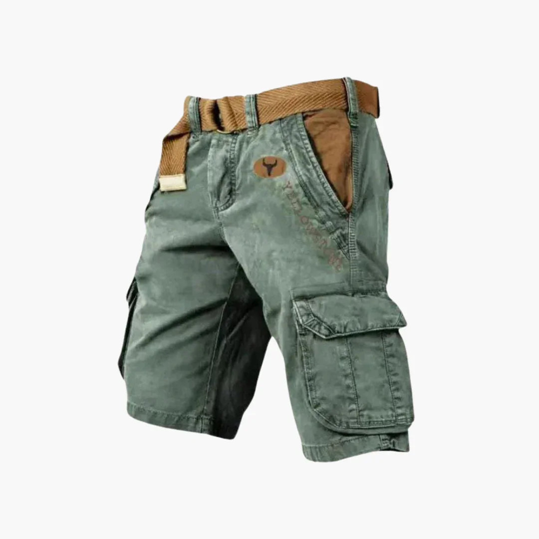 Verstellbarer-Gürtel Cargo Shorts für Herren
