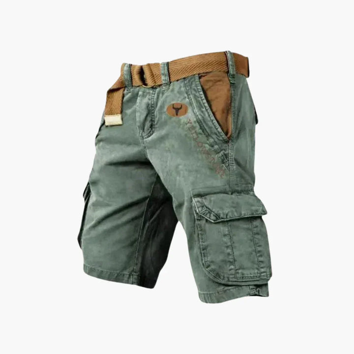 Verstellbarer-Gürtel Cargo Shorts für Herren