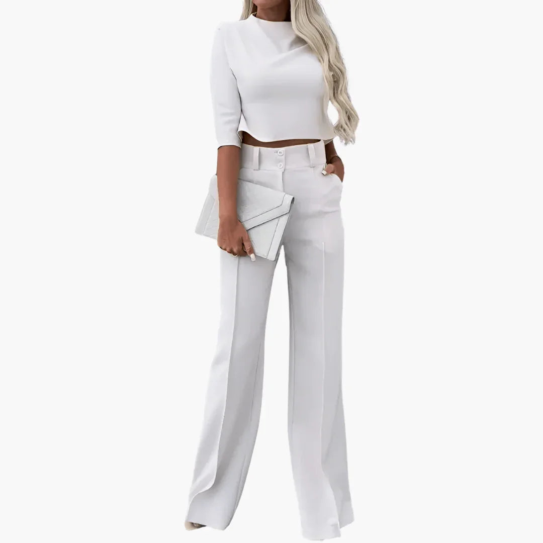 Crop Top Zweiteiler Set für Damen