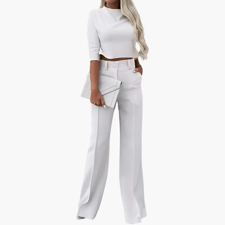 Crop Top Zweiteiler Set für Damen