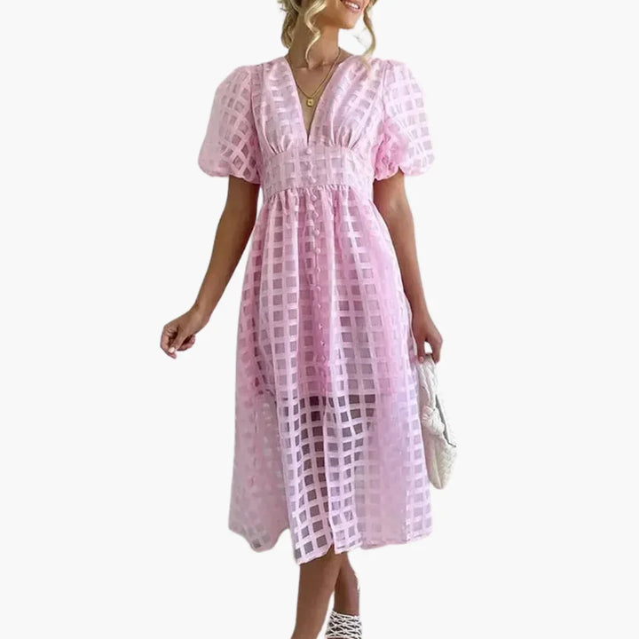 A Linie Midi Kleid für Damen - ModeMüller
