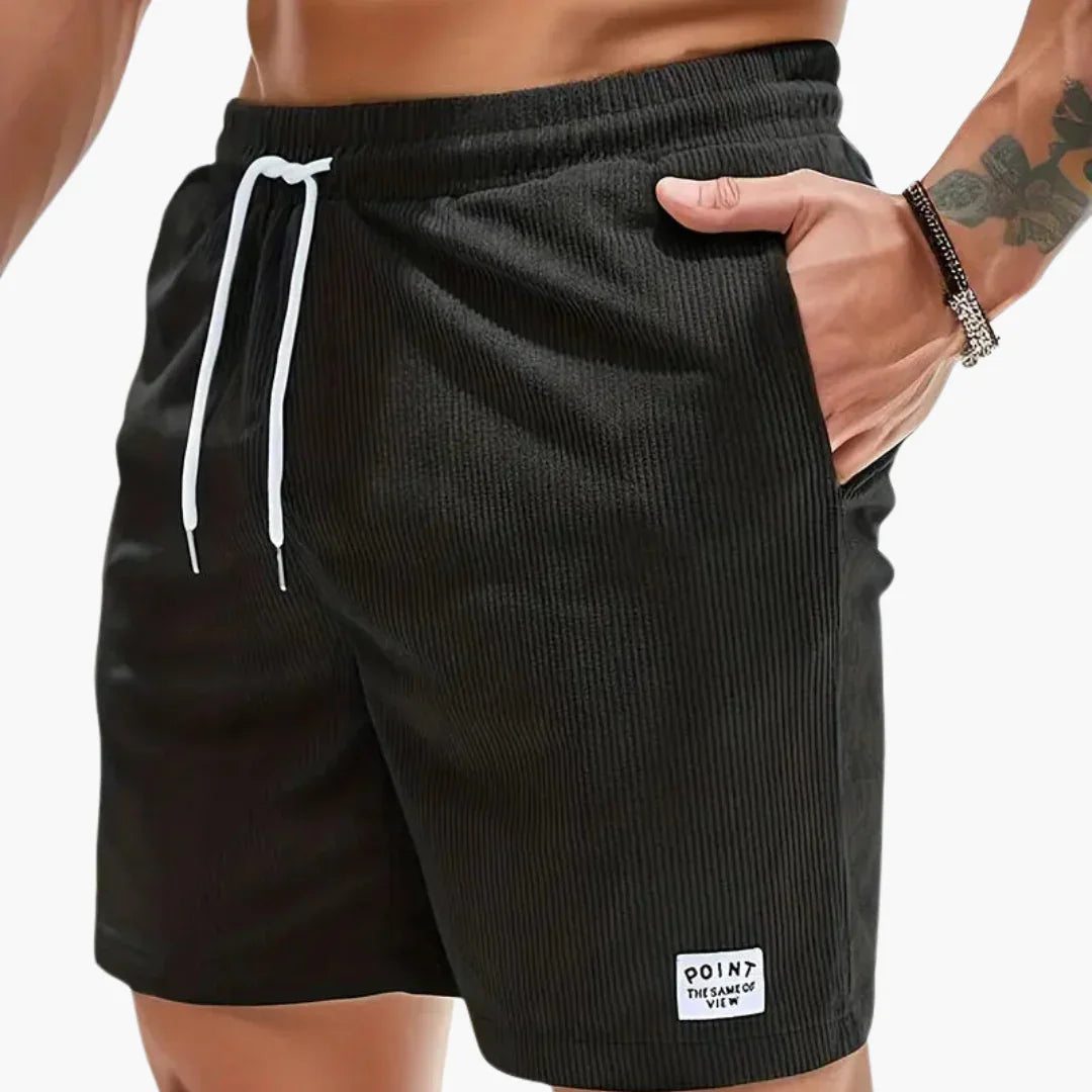Kurze Cordhose mit Taschen für Herren