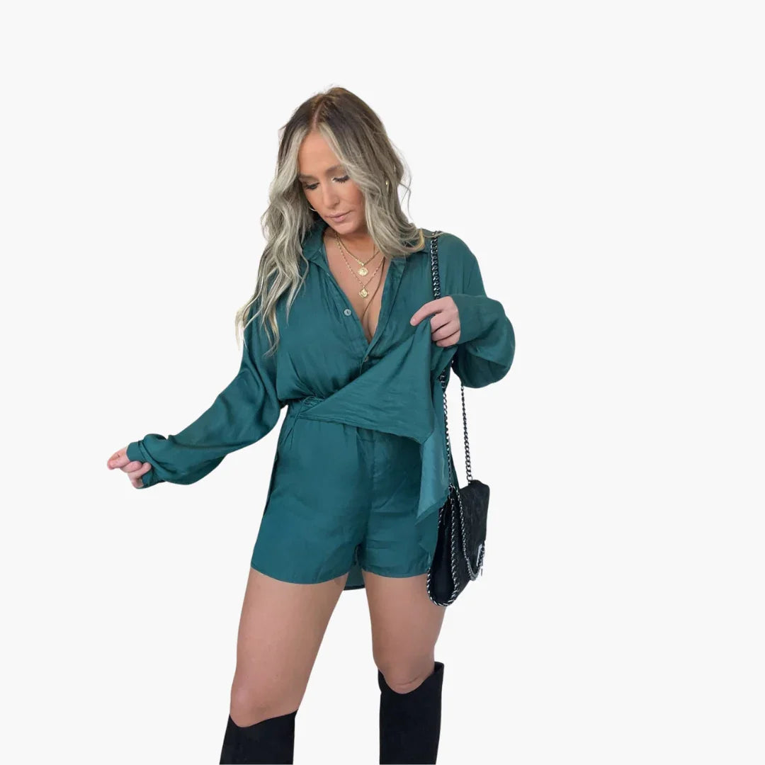 Fließendes Zweiteiler-Set für Damen