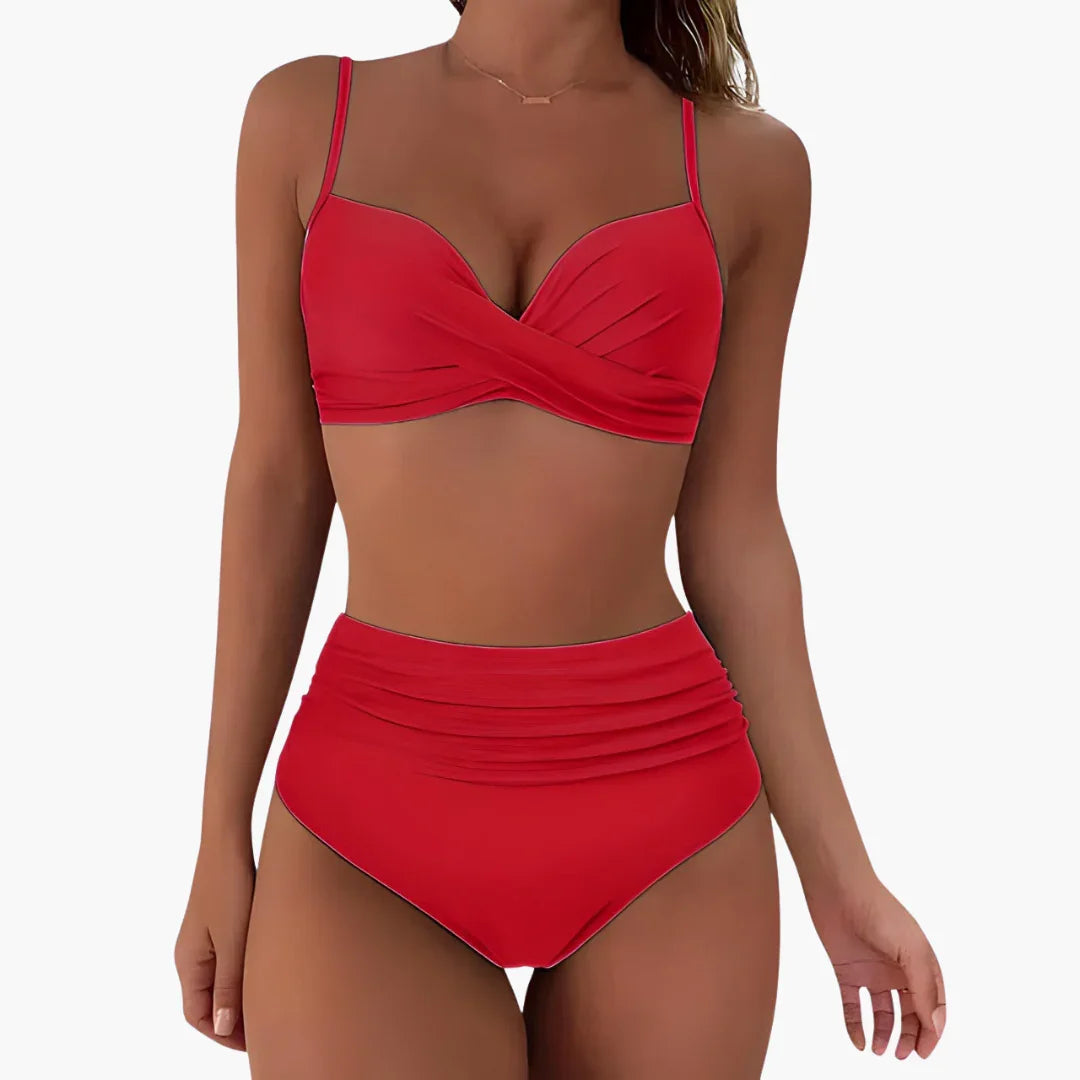 Hochtailliertes Bikini Set für Damen