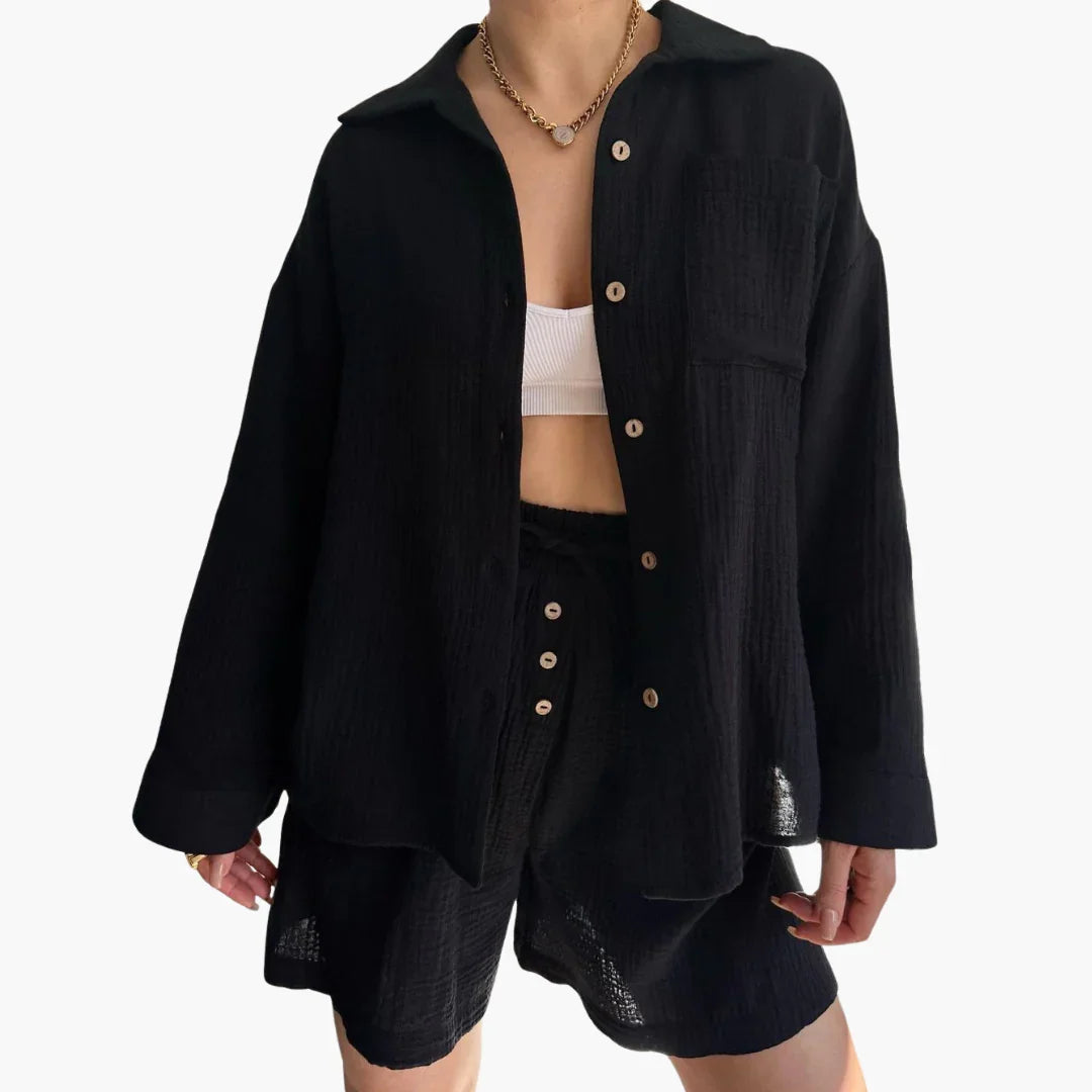 Zweiteiliges Lounge Set mit Shorts für Damen