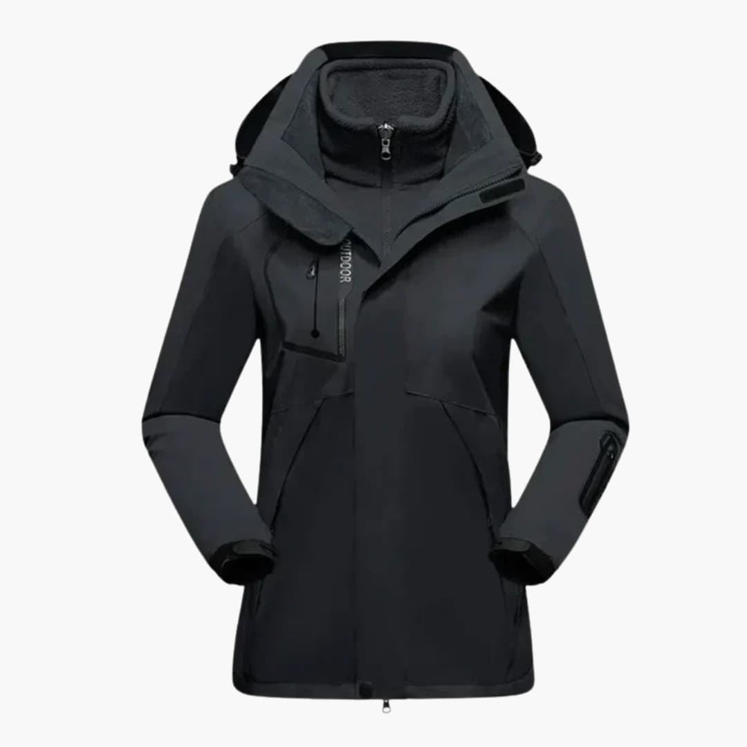 Damen-Skijacke mit herausnehmbarer Innenjacke