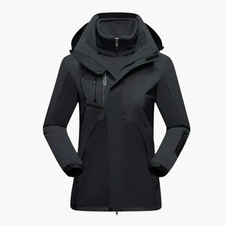 Damen-Skijacke mit herausnehmbarer Innenjacke