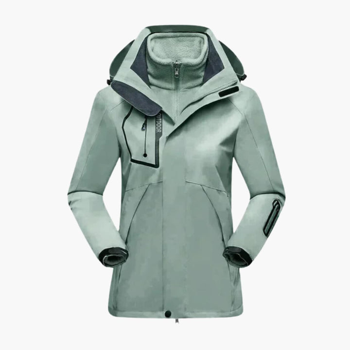 Damen-Skijacke mit herausnehmbarer Innenjacke