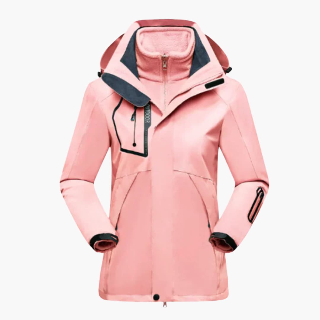 Damen-Skijacke mit herausnehmbarer Innenjacke