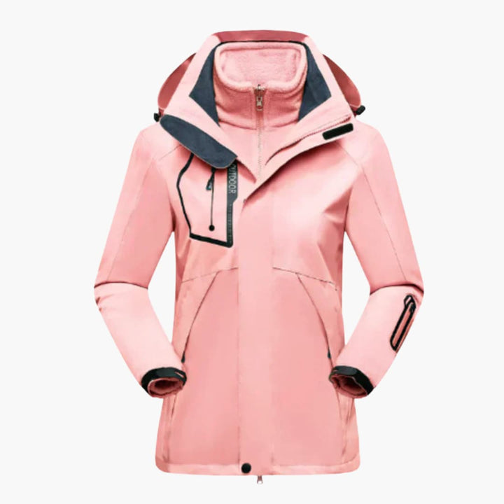 Damen-Skijacke mit herausnehmbarer Innenjacke