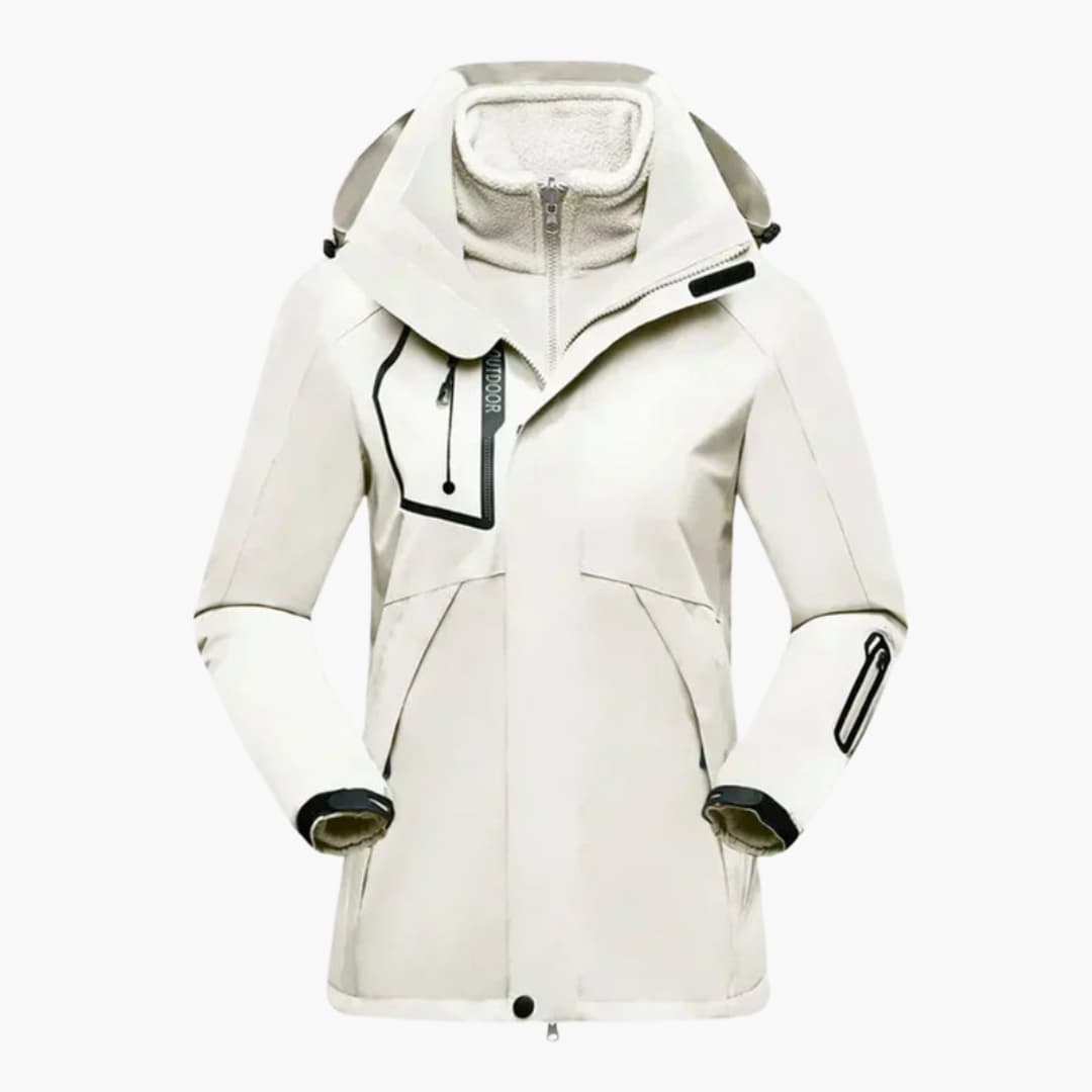 Damen-Skijacke mit herausnehmbarer Innenjacke