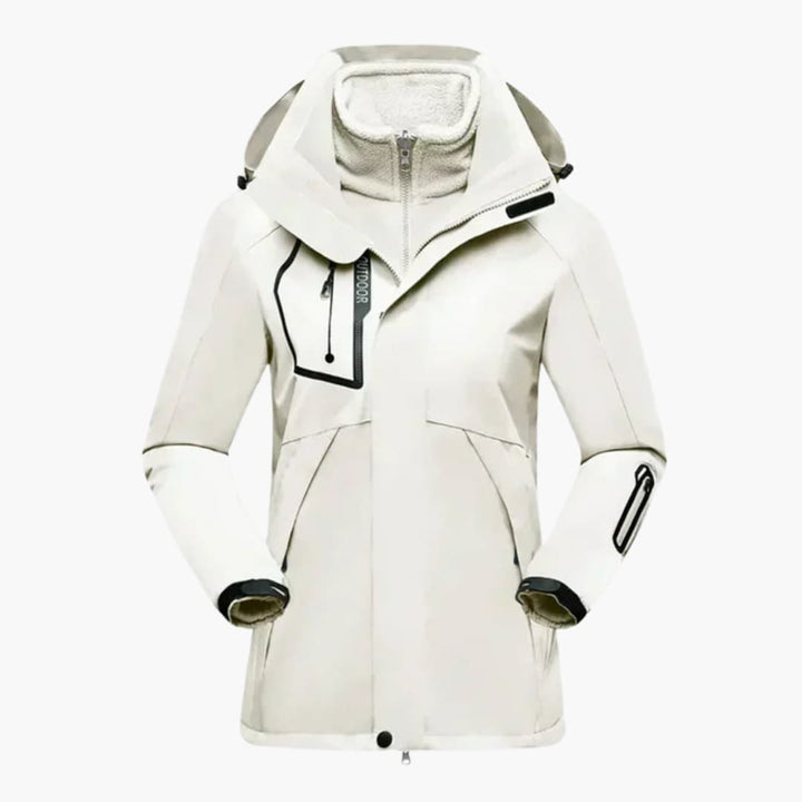 Damen-Skijacke mit herausnehmbarer Innenjacke