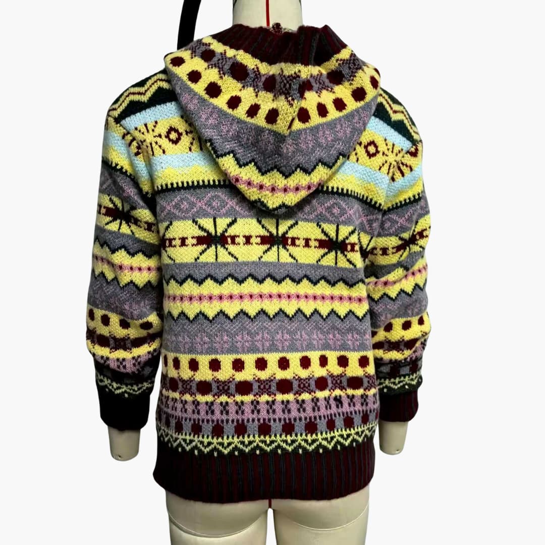 Damen Strickpullover mit Rundhalsausschnitt und gemusterter Oberfläche