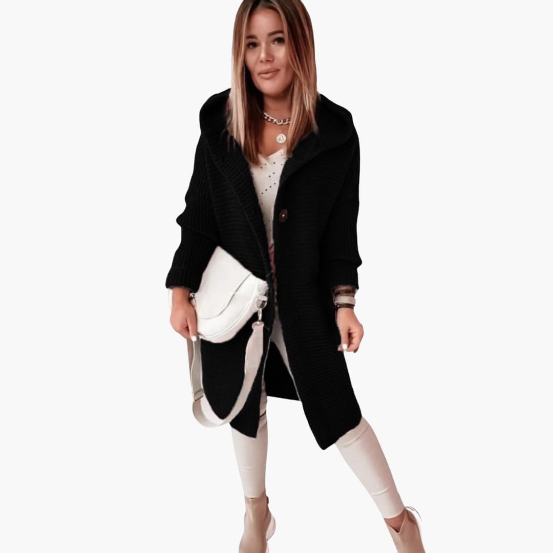 Damen Cardigan mit Kapuze